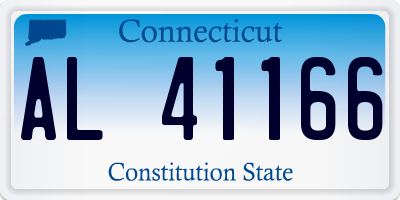 CT license plate AL41166