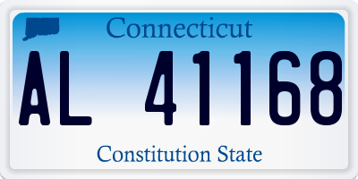 CT license plate AL41168