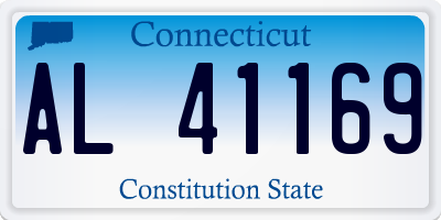 CT license plate AL41169