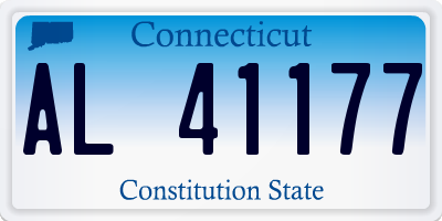 CT license plate AL41177