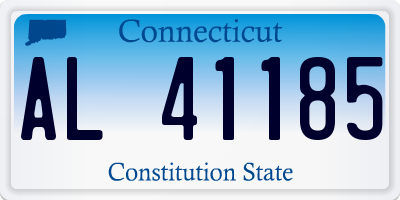 CT license plate AL41185