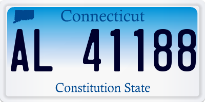 CT license plate AL41188
