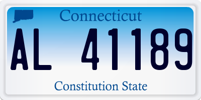 CT license plate AL41189