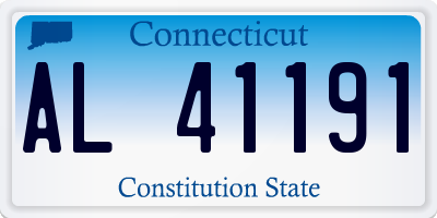 CT license plate AL41191