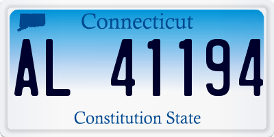 CT license plate AL41194