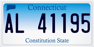CT license plate AL41195