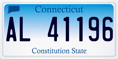 CT license plate AL41196