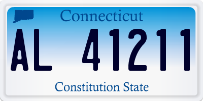 CT license plate AL41211