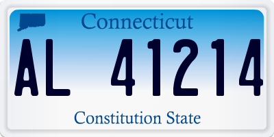 CT license plate AL41214