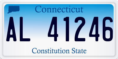 CT license plate AL41246