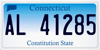 CT license plate AL41285