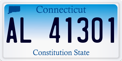 CT license plate AL41301