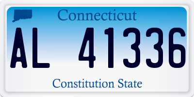 CT license plate AL41336