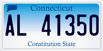 CT license plate AL41350