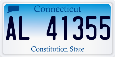 CT license plate AL41355