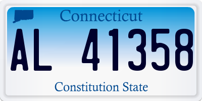 CT license plate AL41358