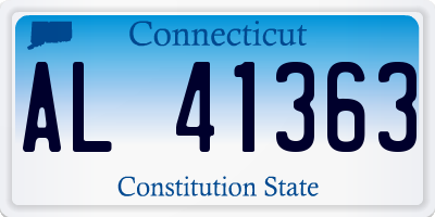 CT license plate AL41363