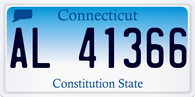 CT license plate AL41366