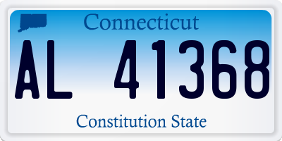 CT license plate AL41368