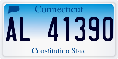 CT license plate AL41390