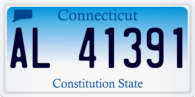 CT license plate AL41391