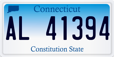 CT license plate AL41394