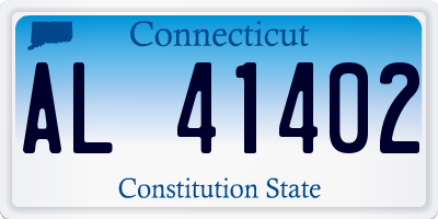 CT license plate AL41402