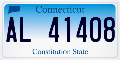 CT license plate AL41408