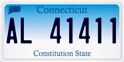 CT license plate AL41411