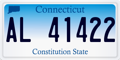 CT license plate AL41422