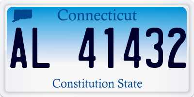 CT license plate AL41432