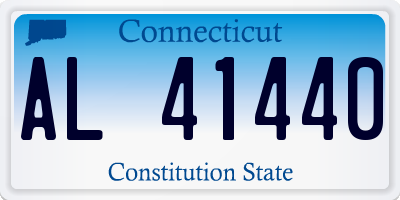 CT license plate AL41440