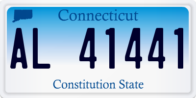 CT license plate AL41441
