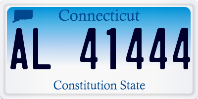 CT license plate AL41444