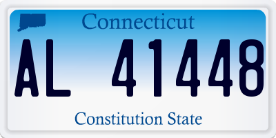 CT license plate AL41448