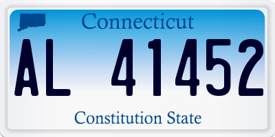 CT license plate AL41452