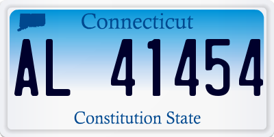 CT license plate AL41454
