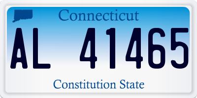 CT license plate AL41465