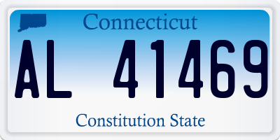 CT license plate AL41469