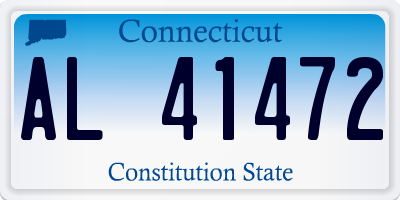 CT license plate AL41472
