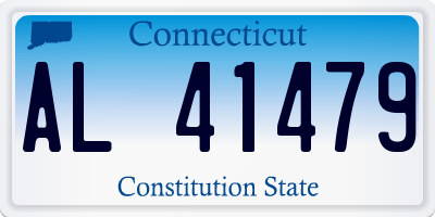 CT license plate AL41479