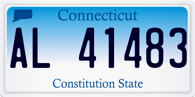 CT license plate AL41483
