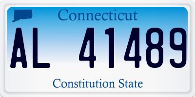 CT license plate AL41489