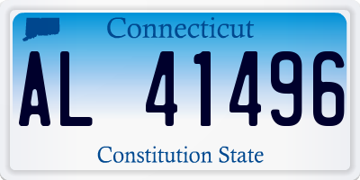 CT license plate AL41496