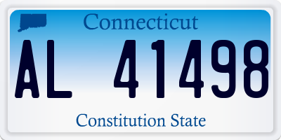 CT license plate AL41498