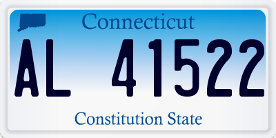 CT license plate AL41522