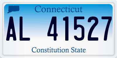 CT license plate AL41527