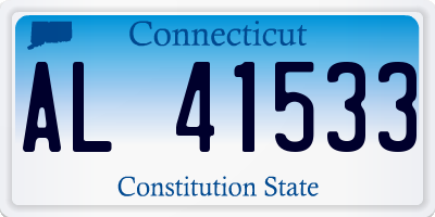 CT license plate AL41533