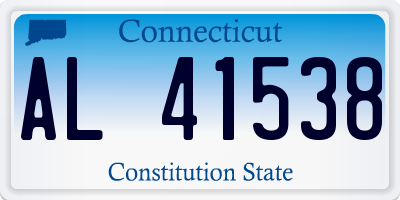 CT license plate AL41538