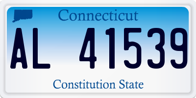 CT license plate AL41539